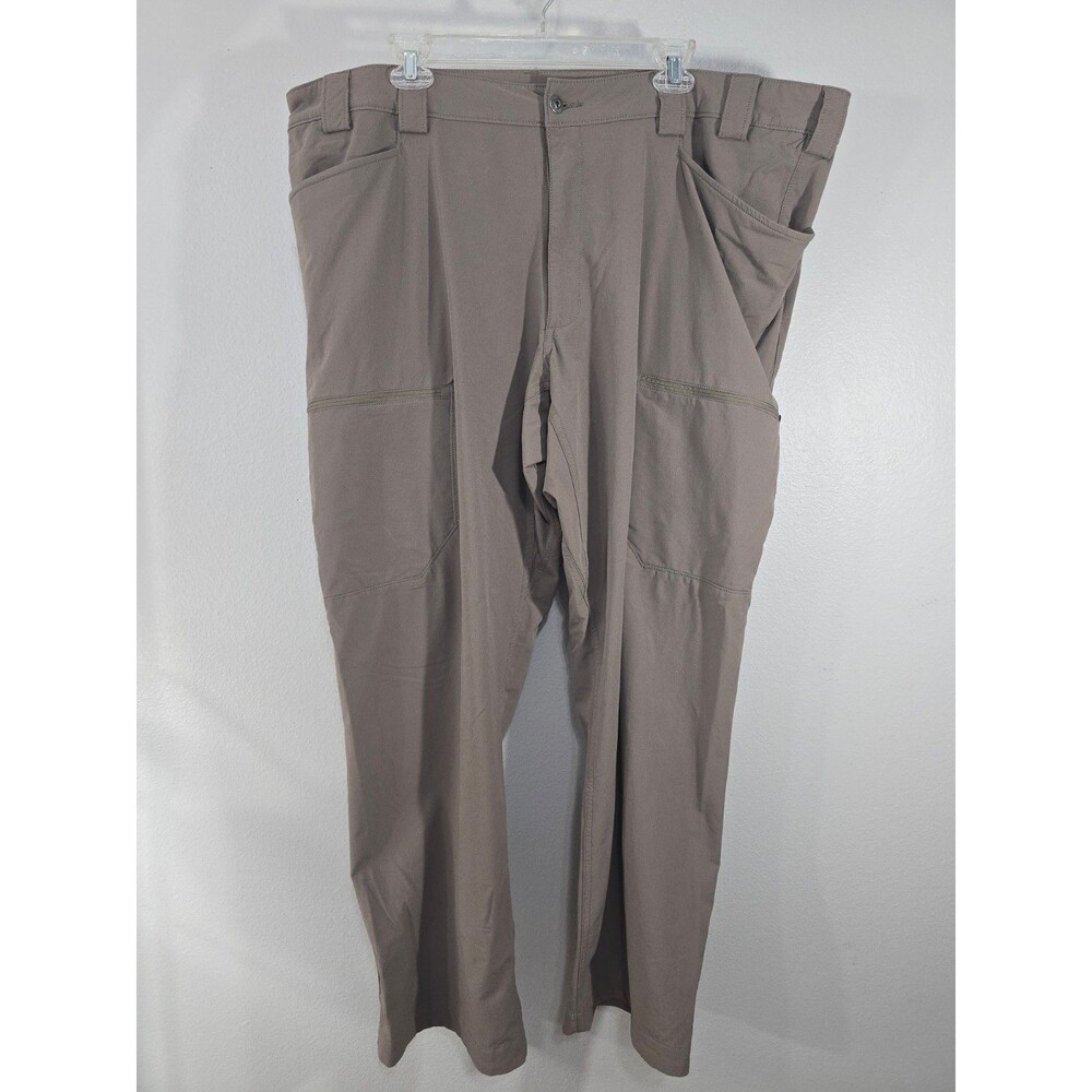 Duluth Trading Co Flexpedition Pants Mens 44x32 Tan Relaxed Fit Cargo Stretch BN